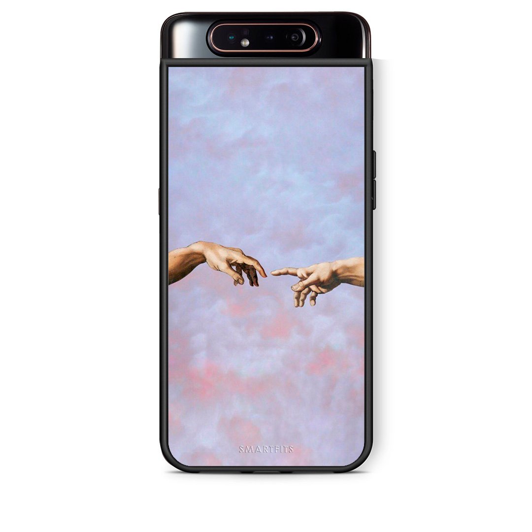Samsung A80 Adam Hand θήκη από τη Smartfits με σχέδιο στο πίσω μέρος και μαύρο περίβλημα | Smartphone case with colorful back and black bezels by Smartfits