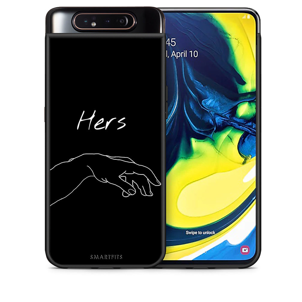 Θήκη Αγίου Βαλεντίνου Samsung A80 Aeshetic Love 1 από τη Smartfits με σχέδιο στο πίσω μέρος και μαύρο περίβλημα | Samsung A80 Aeshetic Love 1 case with colorful back and black bezels