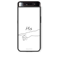 Thumbnail for Samsung A80 Aeshetic Love 2 Θήκη Αγίου Βαλεντίνου από τη Smartfits με σχέδιο στο πίσω μέρος και μαύρο περίβλημα | Smartphone case with colorful back and black bezels by Smartfits