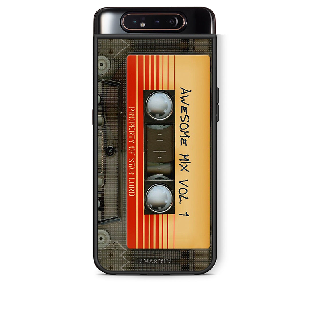 Samsung A80 Awesome Mix θήκη από τη Smartfits με σχέδιο στο πίσω μέρος και μαύρο περίβλημα | Smartphone case with colorful back and black bezels by Smartfits