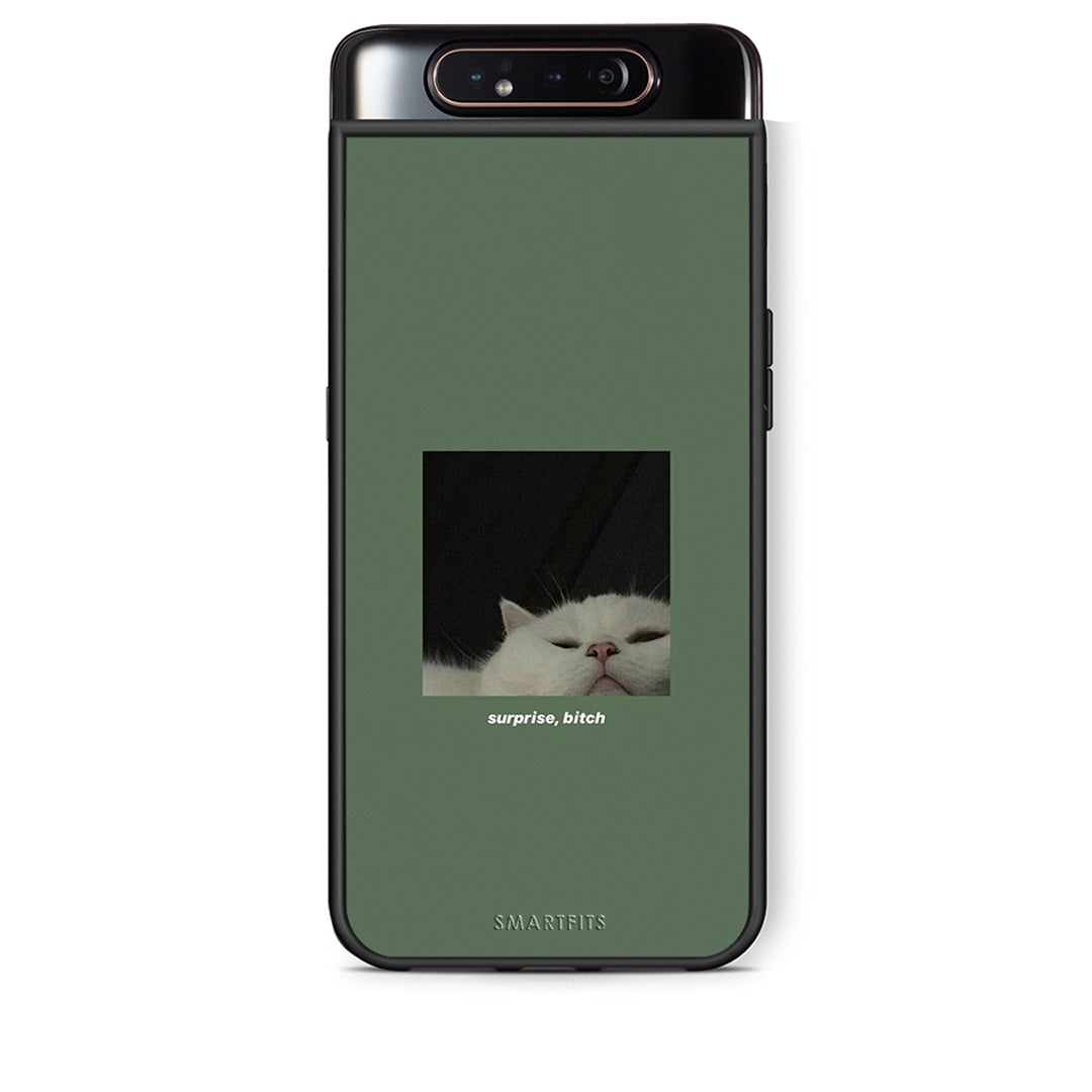 Samsung A80 Bitch Surprise θήκη από τη Smartfits με σχέδιο στο πίσω μέρος και μαύρο περίβλημα | Smartphone case with colorful back and black bezels by Smartfits