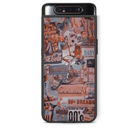Thumbnail for Samsung A80 Born In 90s θήκη από τη Smartfits με σχέδιο στο πίσω μέρος και μαύρο περίβλημα | Smartphone case with colorful back and black bezels by Smartfits