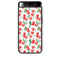 Thumbnail for Samsung A80 Cherry Summer θήκη από τη Smartfits με σχέδιο στο πίσω μέρος και μαύρο περίβλημα | Smartphone case with colorful back and black bezels by Smartfits