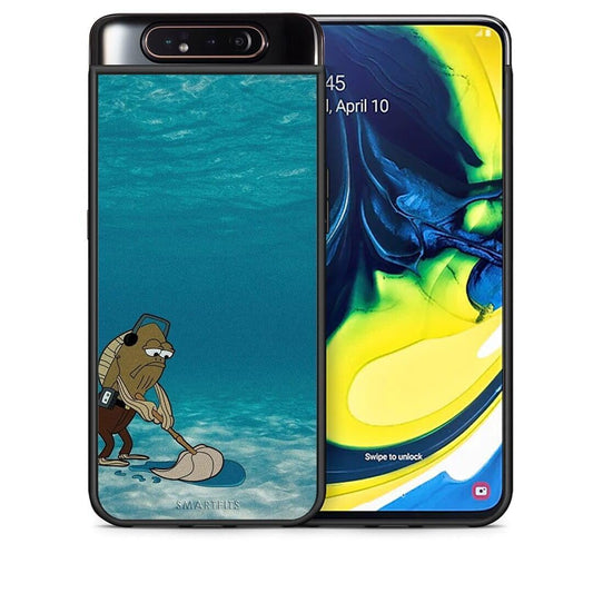 Θήκη Samsung A80 Clean The Ocean από τη Smartfits με σχέδιο στο πίσω μέρος και μαύρο περίβλημα | Samsung A80 Clean The Ocean case with colorful back and black bezels