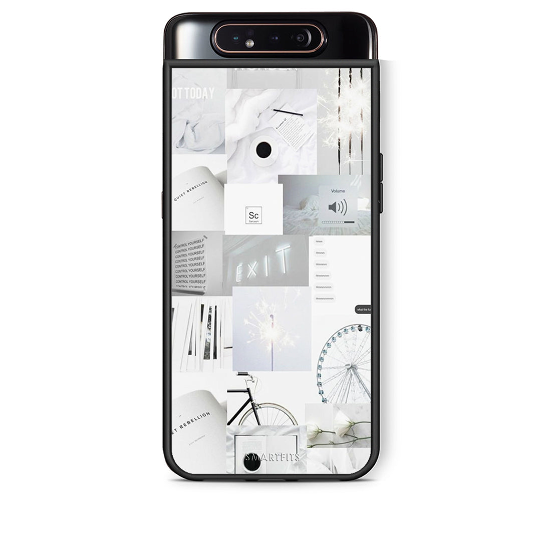 Samsung A80 Collage Make Me Wonder Θήκη Αγίου Βαλεντίνου από τη Smartfits με σχέδιο στο πίσω μέρος και μαύρο περίβλημα | Smartphone case with colorful back and black bezels by Smartfits
