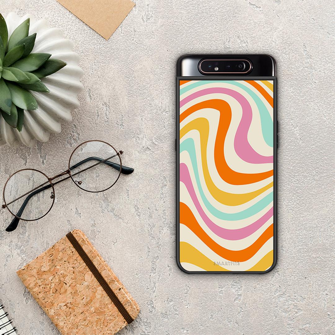 Colourful Waves - Samsung Galaxy A80 θήκη