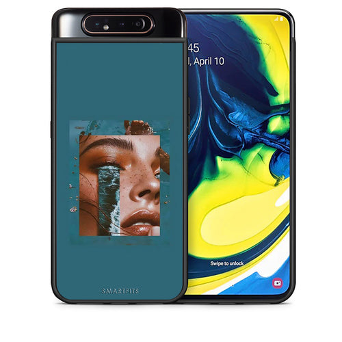 Θήκη Samsung A80 Cry An Ocean από τη Smartfits με σχέδιο στο πίσω μέρος και μαύρο περίβλημα | Samsung A80 Cry An Ocean case with colorful back and black bezels
