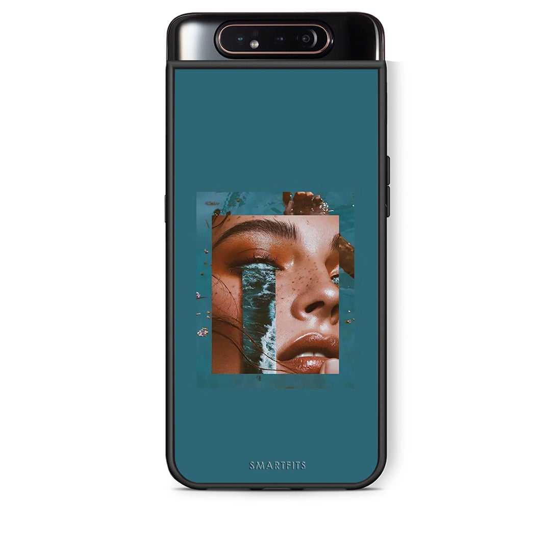 Samsung A80 Cry An Ocean θήκη από τη Smartfits με σχέδιο στο πίσω μέρος και μαύρο περίβλημα | Smartphone case with colorful back and black bezels by Smartfits
