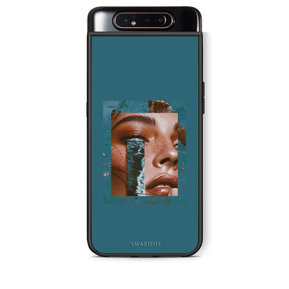 Samsung A80 Cry An Ocean θήκη από τη Smartfits με σχέδιο στο πίσω μέρος και μαύρο περίβλημα | Smartphone case with colorful back and black bezels by Smartfits