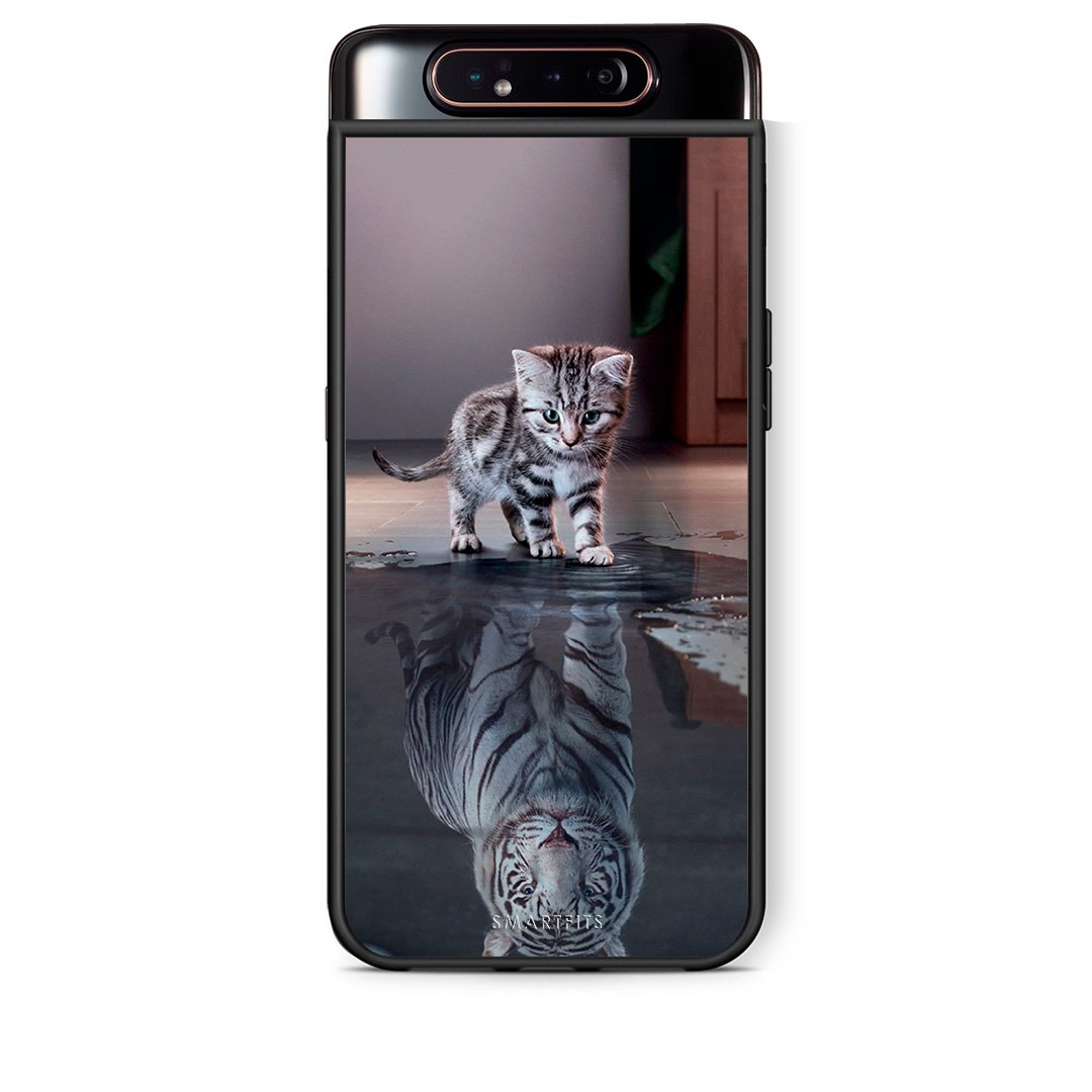 4 - Samsung A80 Tiger Cute case, cover, bumper