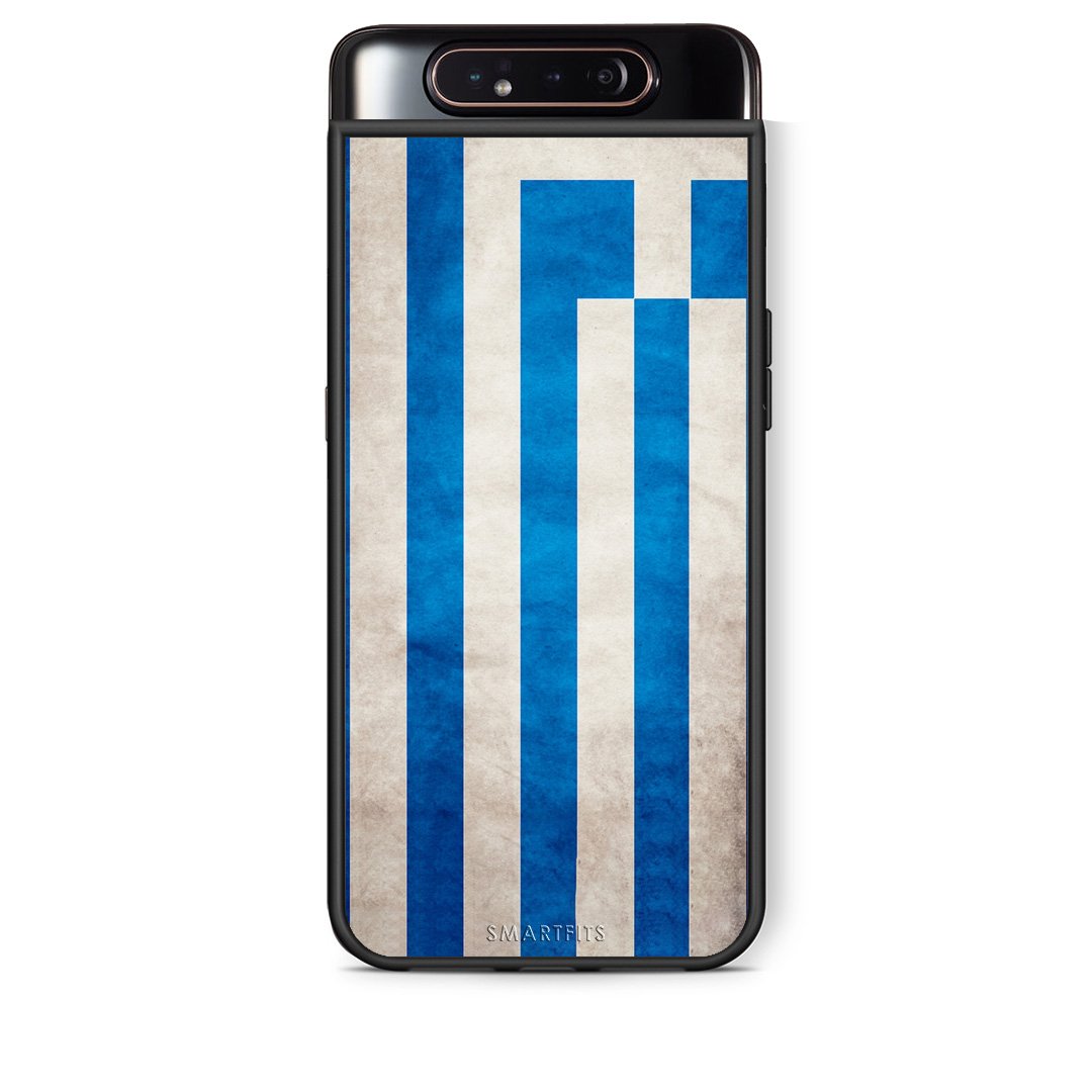 4 - Samsung A80 Greece Flag case, cover, bumper