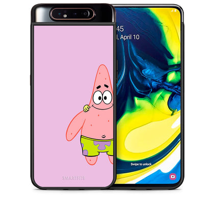 Θήκη Samsung A80  Friends Patrick από τη Smartfits με σχέδιο στο πίσω μέρος και μαύρο περίβλημα | Samsung A80  Friends Patrick case with colorful back and black bezels