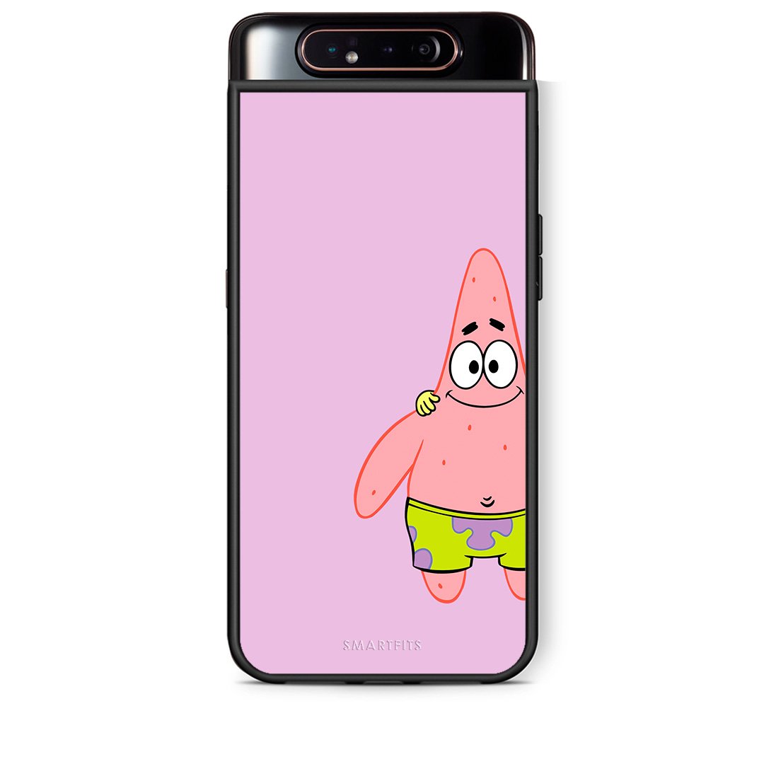 Samsung A80  Friends Patrick θήκη από τη Smartfits με σχέδιο στο πίσω μέρος και μαύρο περίβλημα | Smartphone case with colorful back and black bezels by Smartfits