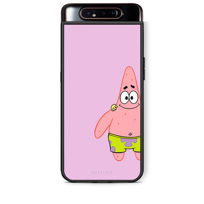 Samsung A80  Friends Patrick θήκη από τη Smartfits με σχέδιο στο πίσω μέρος και μαύρο περίβλημα | Smartphone case with colorful back and black bezels by Smartfits