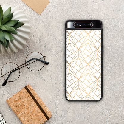 Geometric Luxury White - Samsung Galaxy A80 θήκη