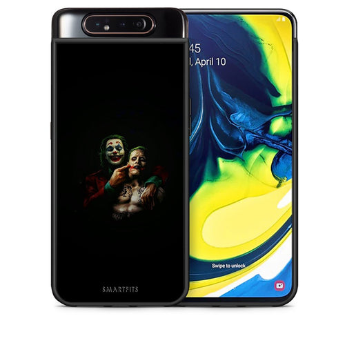 Θήκη Samsung A80 Clown Hero από τη Smartfits με σχέδιο στο πίσω μέρος και μαύρο περίβλημα | Samsung A80 Clown Hero case with colorful back and black bezels