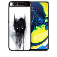 Thumbnail for Θήκη Samsung A80 Paint Bat Hero από τη Smartfits με σχέδιο στο πίσω μέρος και μαύρο περίβλημα | Samsung A80 Paint Bat Hero case with colorful back and black bezels