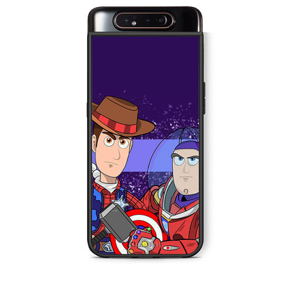 Samsung A80 Infinity Story θήκη από τη Smartfits με σχέδιο στο πίσω μέρος και μαύρο περίβλημα | Smartphone case with colorful back and black bezels by Smartfits