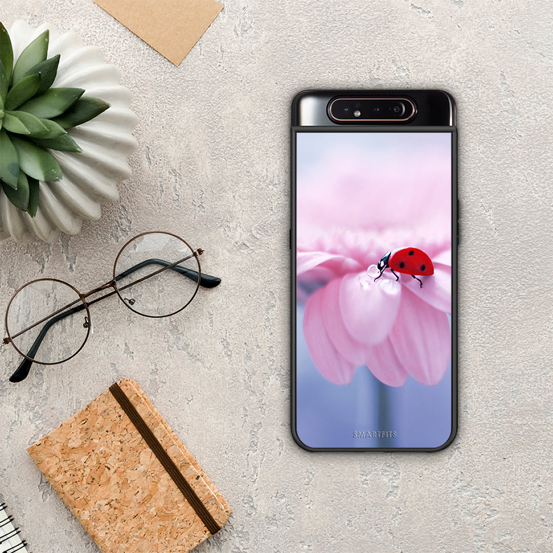 Ladybug Flower - Samsung Galaxy A80 θήκη