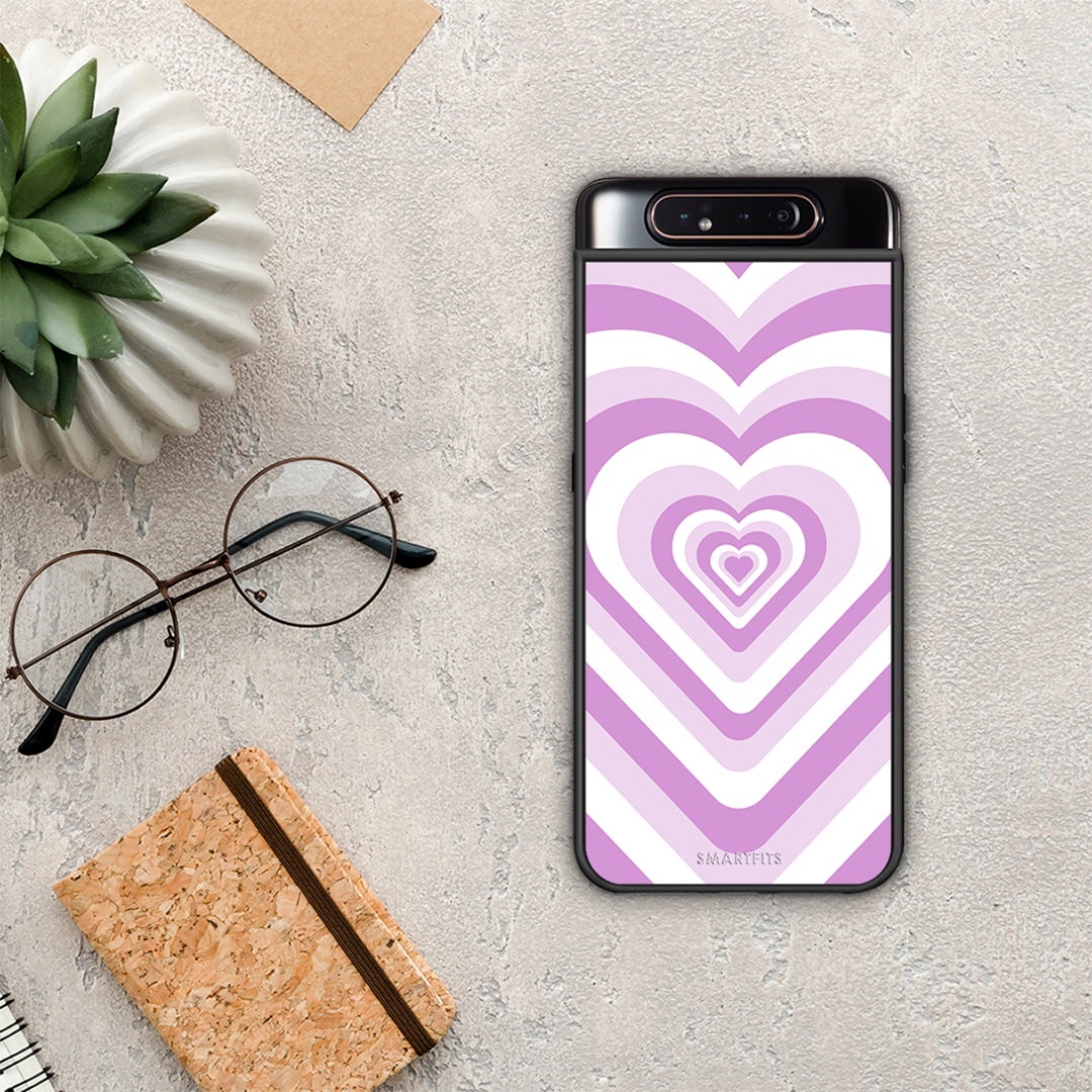 Lilac Hearts - Samsung Galaxy A80 θήκη