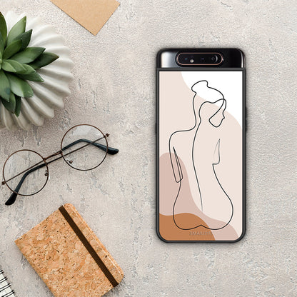 LineArt Woman - Samsung Galaxy A80 θήκη
