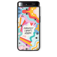Thumbnail for Samsung A80 Manifest Your Vision θήκη από τη Smartfits με σχέδιο στο πίσω μέρος και μαύρο περίβλημα | Smartphone case with colorful back and black bezels by Smartfits