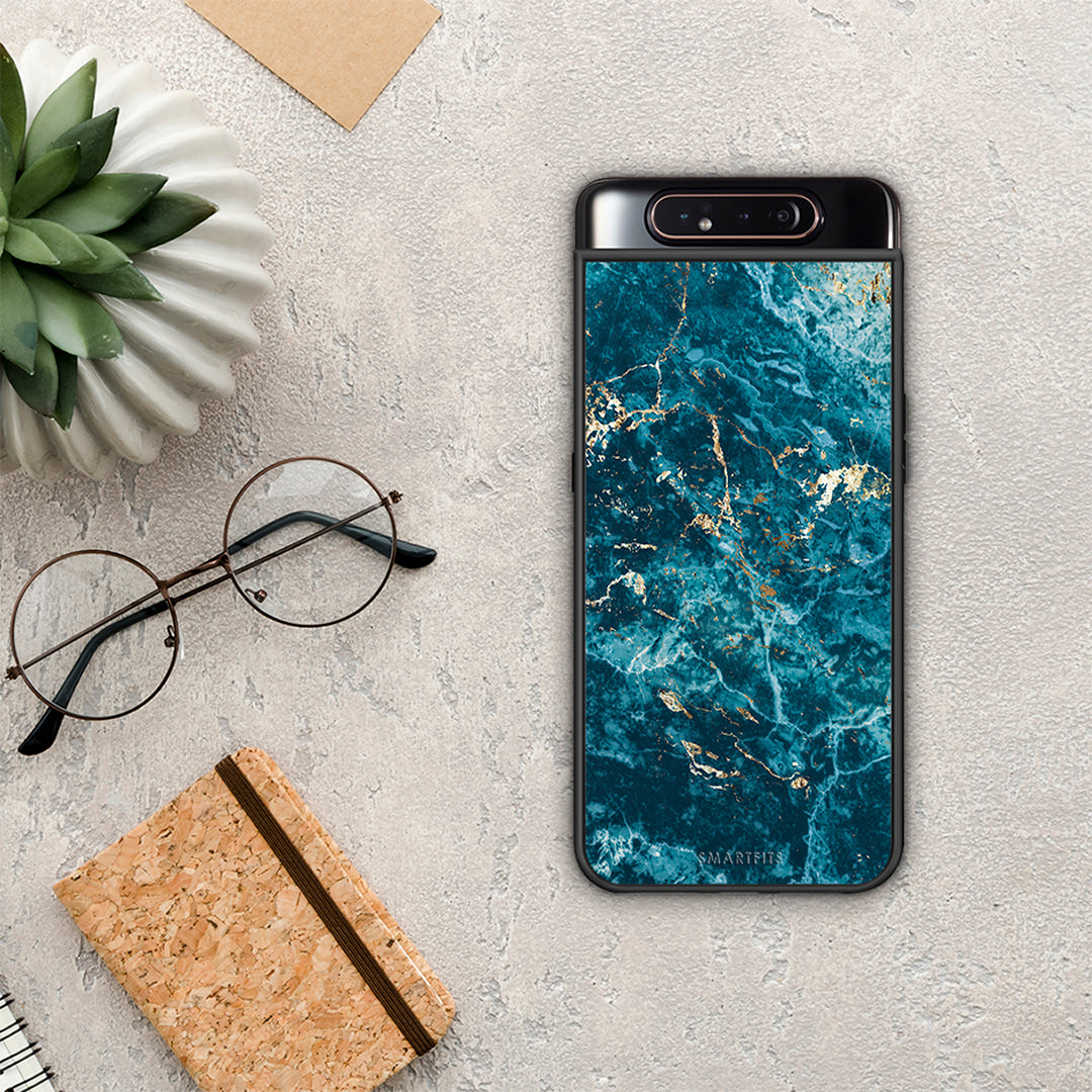 Marble Blue - Samsung Galaxy A80 θήκη