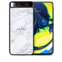Thumbnail for Θήκη Samsung A80 Queen Marble από τη Smartfits με σχέδιο στο πίσω μέρος και μαύρο περίβλημα | Samsung A80 Queen Marble case with colorful back and black bezels