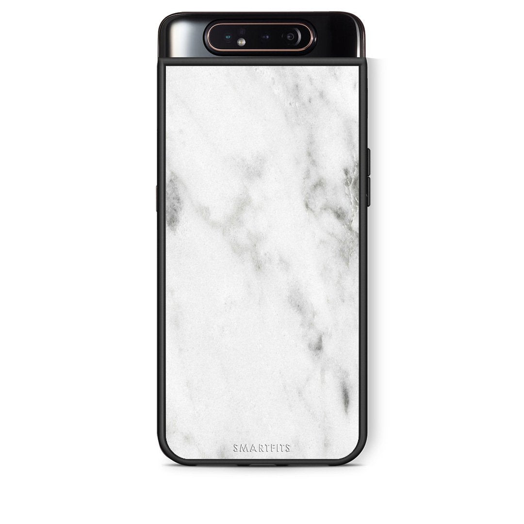 2 - Samsung A80 White marble case, cover, bumper