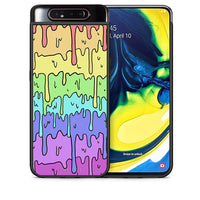 Thumbnail for Θήκη Samsung A80 Melting Rainbow από τη Smartfits με σχέδιο στο πίσω μέρος και μαύρο περίβλημα | Samsung A80 Melting Rainbow case with colorful back and black bezels