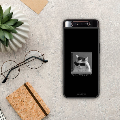 Meme Cat - Samsung Galaxy A80 θήκη