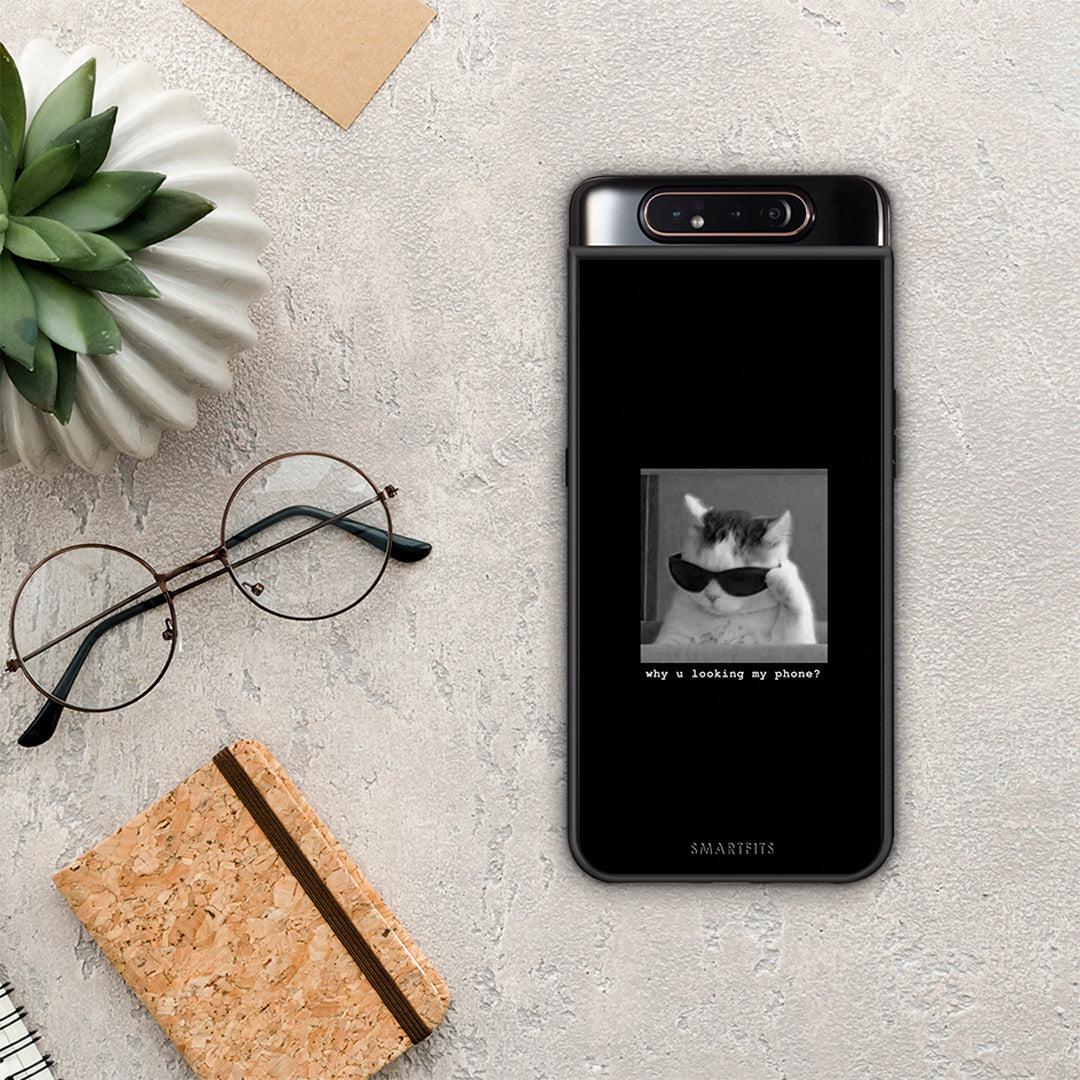 Meme Cat - Samsung Galaxy A80 θήκη