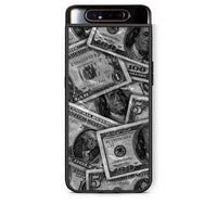 Thumbnail for Samsung A80 Money Dollars θήκη από τη Smartfits με σχέδιο στο πίσω μέρος και μαύρο περίβλημα | Smartphone case with colorful back and black bezels by Smartfits