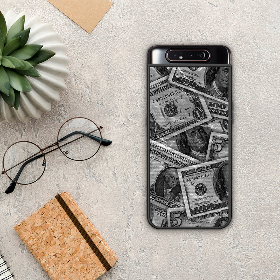 Money Dollars - Samsung Galaxy A80 θήκη