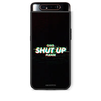 Thumbnail for Samsung A80 OMG ShutUp θήκη από τη Smartfits με σχέδιο στο πίσω μέρος και μαύρο περίβλημα | Smartphone case with colorful back and black bezels by Smartfits
