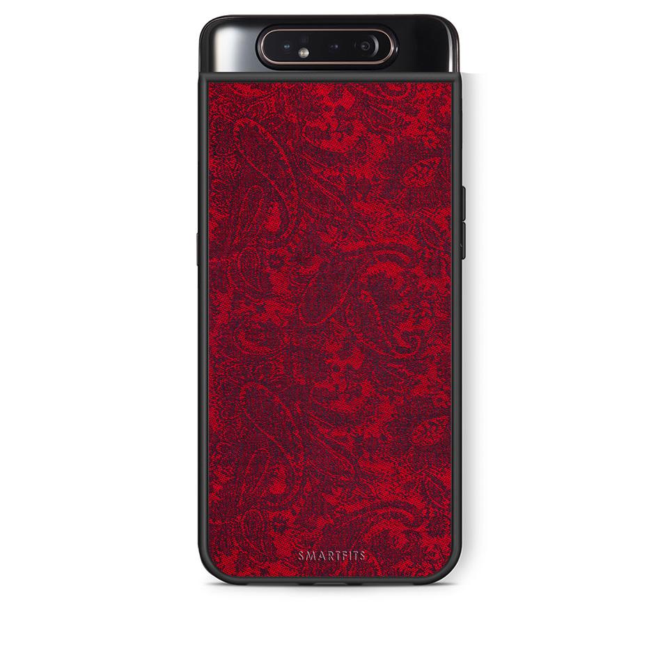 Samsung A80 Paisley Cashmere θήκη από τη Smartfits με σχέδιο στο πίσω μέρος και μαύρο περίβλημα | Smartphone case with colorful back and black bezels by Smartfits
