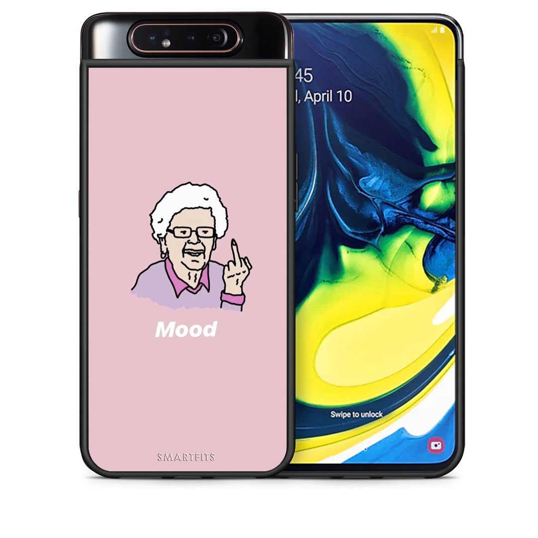 Θήκη Samsung A80 Mood PopArt από τη Smartfits με σχέδιο στο πίσω μέρος και μαύρο περίβλημα | Samsung A80 Mood PopArt case with colorful back and black bezels
