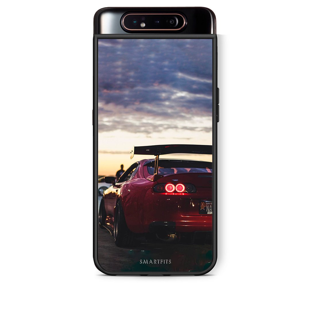 Samsung A80 Racing Supra θήκη από τη Smartfits με σχέδιο στο πίσω μέρος και μαύρο περίβλημα | Smartphone case with colorful back and black bezels by Smartfits
