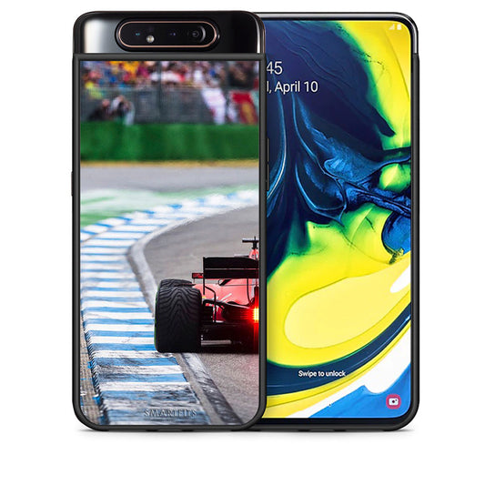 Θήκη Samsung A80 Racing Vibes από τη Smartfits με σχέδιο στο πίσω μέρος και μαύρο περίβλημα | Samsung A80 Racing Vibes case with colorful back and black bezels