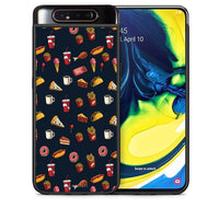 Thumbnail for Θήκη Samsung A80 Hungry Random από τη Smartfits με σχέδιο στο πίσω μέρος και μαύρο περίβλημα | Samsung A80 Hungry Random case with colorful back and black bezels