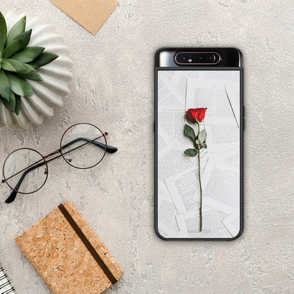 Red Rose - Samsung Galaxy A80 θήκη