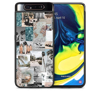 Thumbnail for Θήκη Samsung A80 Retro Beach Life από τη Smartfits με σχέδιο στο πίσω μέρος και μαύρο περίβλημα | Samsung A80 Retro Beach Life case with colorful back and black bezels