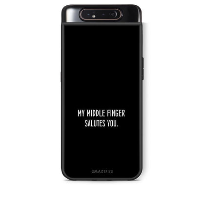 Samsung A80 Salute θήκη από τη Smartfits με σχέδιο στο πίσω μέρος και μαύρο περίβλημα | Smartphone case with colorful back and black bezels by Smartfits