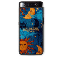 Thumbnail for Samsung A80 Screaming Sky θήκη από τη Smartfits με σχέδιο στο πίσω μέρος και μαύρο περίβλημα | Smartphone case with colorful back and black bezels by Smartfits