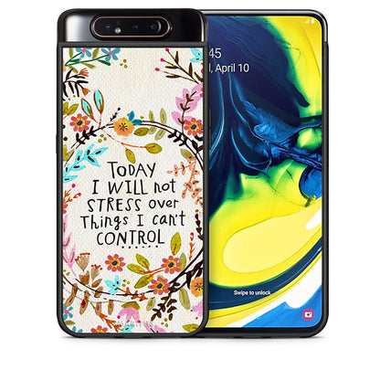 Θήκη Samsung A80 Stress Over από τη Smartfits με σχέδιο στο πίσω μέρος και μαύρο περίβλημα | Samsung A80 Stress Over case with colorful back and black bezels