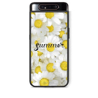 Thumbnail for Samsung A80 Summer Daisies Θήκη από τη Smartfits με σχέδιο στο πίσω μέρος και μαύρο περίβλημα | Smartphone case with colorful back and black bezels by Smartfits