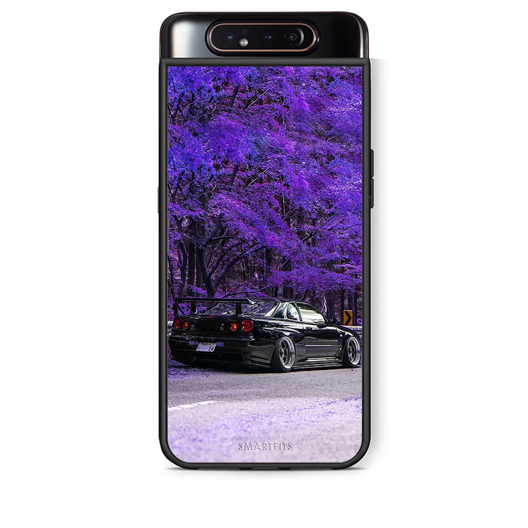 Samsung A80 Super Car Θήκη Αγίου Βαλεντίνου από τη Smartfits με σχέδιο στο πίσω μέρος και μαύρο περίβλημα | Smartphone case with colorful back and black bezels by Smartfits