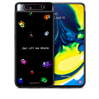 Thumbnail for Θήκη Samsung A80 AFK Text από τη Smartfits με σχέδιο στο πίσω μέρος και μαύρο περίβλημα | Samsung A80 AFK Text case with colorful back and black bezels