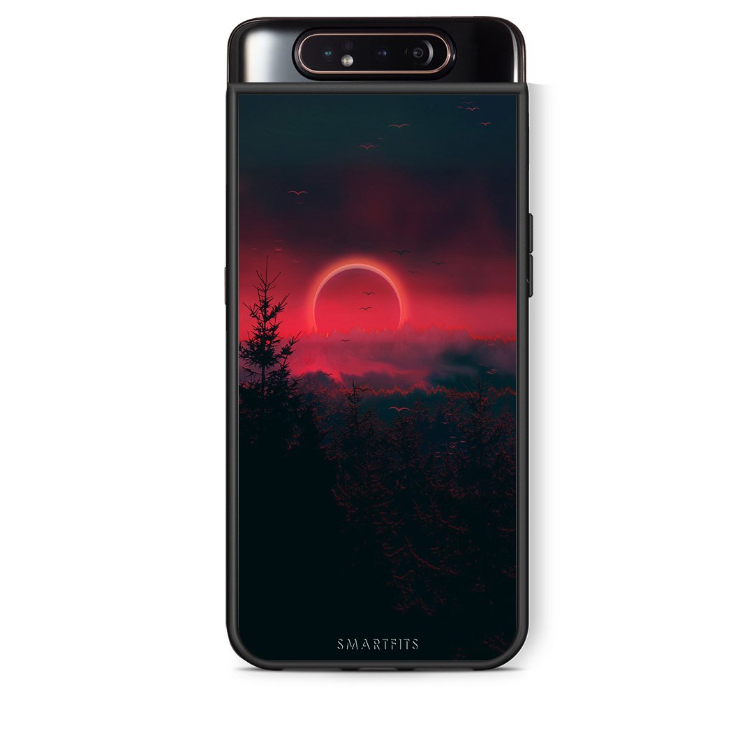 4 - Samsung A80 Sunset Tropic case, cover, bumper