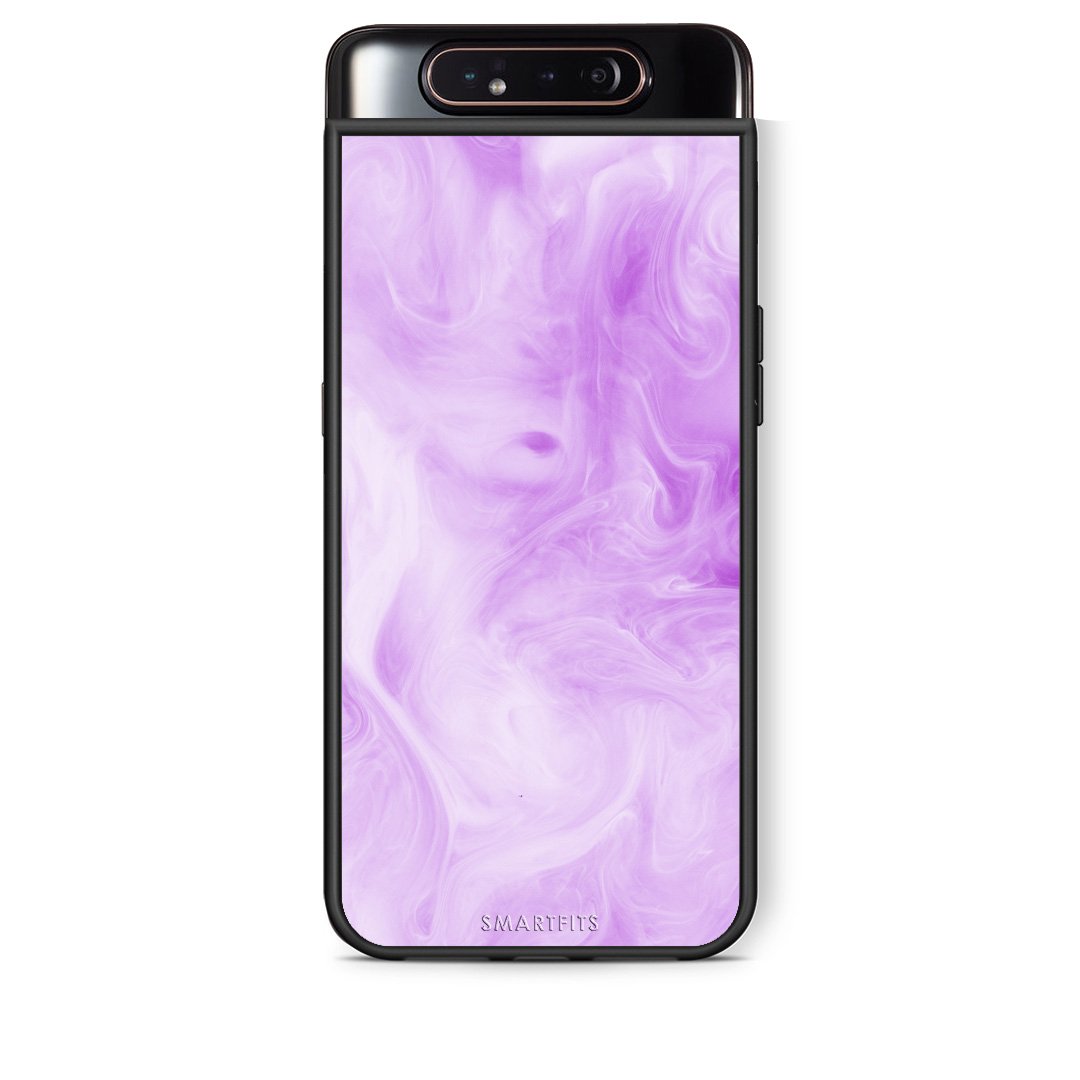 99 - Samsung A80 Watercolor Lavender case, cover, bumper